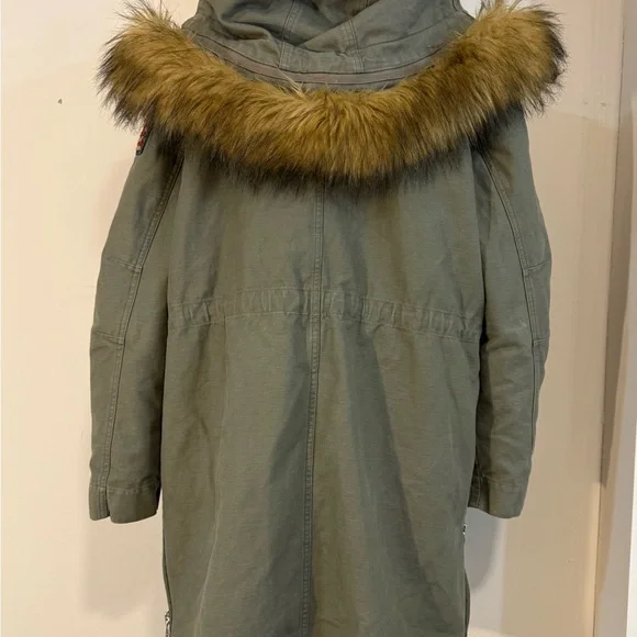 True Religion Military Inspired Distressed Parka - Picture 7 of 11
